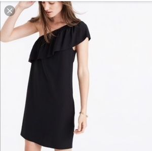 Madewell Silk One-Shoulder Dress